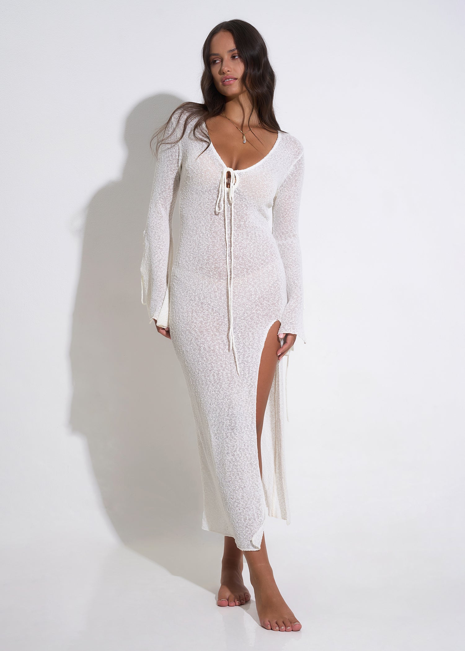 Nefeli Bone Maxi Dress